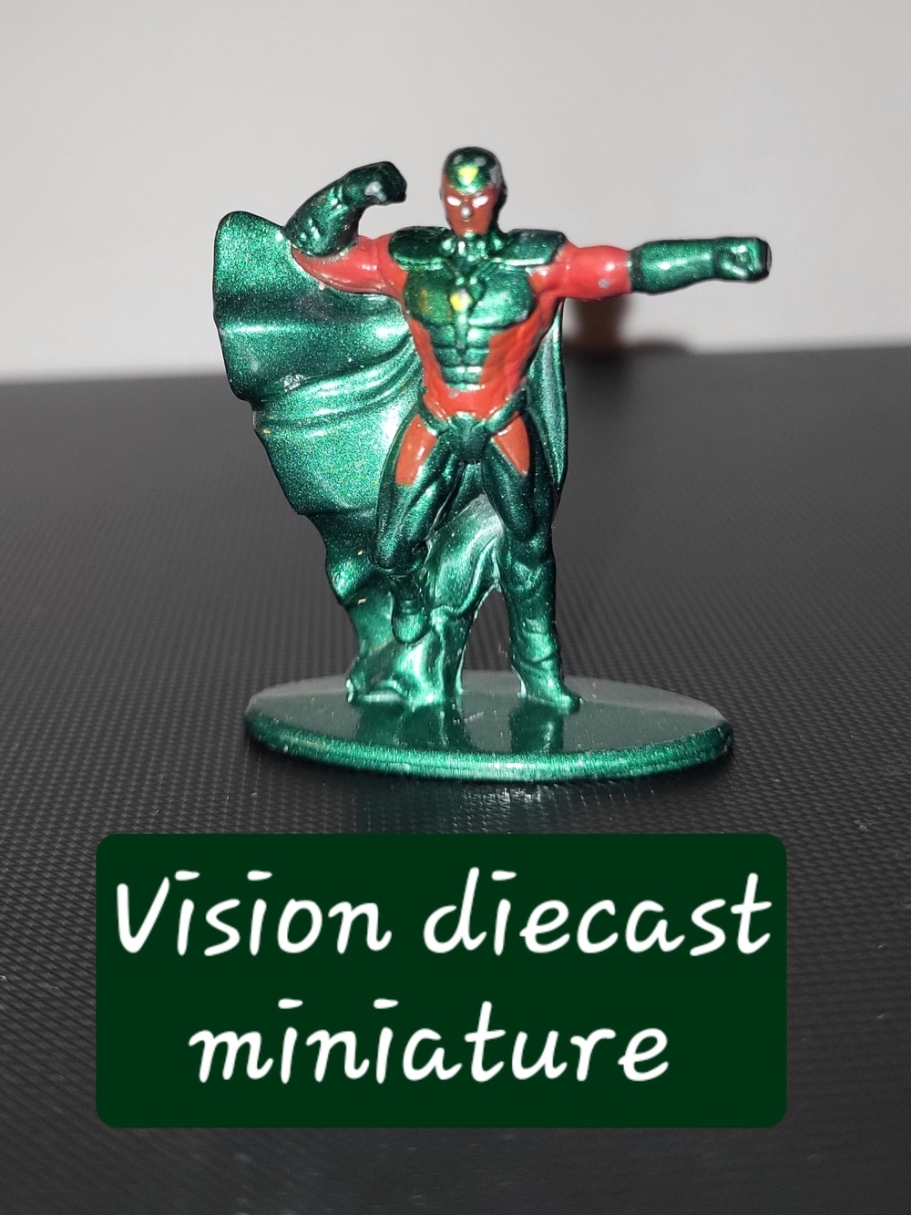 Vision Diecast Miniature Figurine - Green and Red
